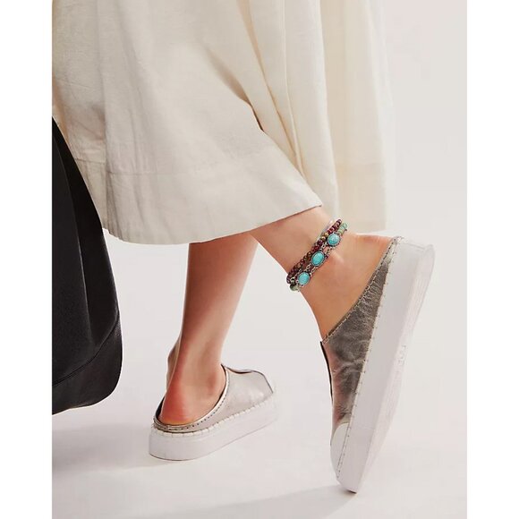 Metallic Slip-On Sneakers - Picture 3 of 10